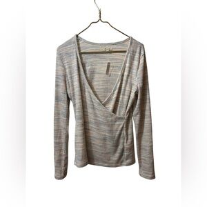 New  MADEWELL | shirt top ribbed blouse large